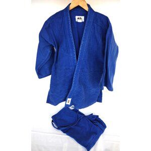 Bushido Martial Arts Supply Jiu Jitsu Kimono Gi Blue Heavyweight 4/180